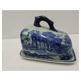 Flow Blue Covered Dish