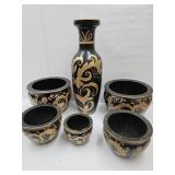 6 PC  Set Planters  6" - 12" w &  24" H  Vase