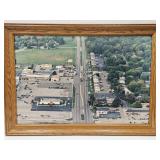 Framed Muncie Indiana 34 x 24" Picture