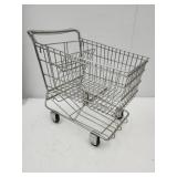 11.5 by 12"H Metal Shopping Cart