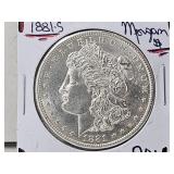 1881 S Silver Morgan Dollar Coin