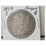1879 S Silver Morgan Dollar Coin