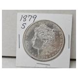 1879 S Silver Morgan Dollar Coin