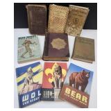 Lot VTG Books- Boy & Cub Scout, 1882 Garfield,+