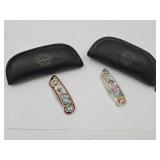 2  Franklin Mint Pocket Knives