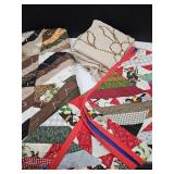 VTG. 76"x84" Bed Spread & Lap Quilts NICE