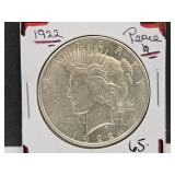 1922 Silver Peace Dollar Coin