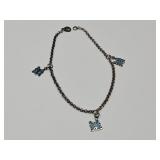 Missing Clasp  925 Silver Butterfly Anklet