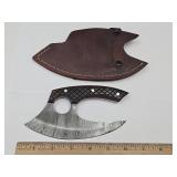Damascus Knife w Sheath