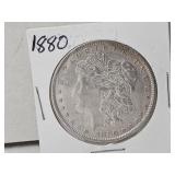 1880 Silver Morgan Dollar Coin