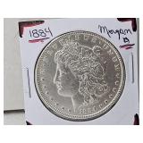 1884 Silver Morgan Dollar Coin