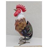New Rooster Metal Statue 12"