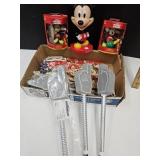 Lot of Shell Necklaces, Mickey Mouse Ornaments,+