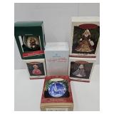 Hallmark Ornaments Barbies,Norman Rockwell+