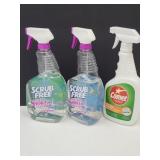 3 New Bottles Scrub Free Cleaner