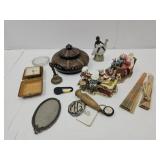 Dresser Box, Travel Clock, Brass Mini Bell+