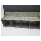 Galvanized Storage Display Shelves 30x7x11.5