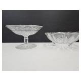 Waterford Crystal 6"Compote Glass Footed Bowl