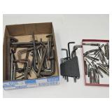 Assortment Allen Wrenches & Approx 35 Taps