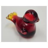 Amberina Glass Bird