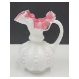 Vtg 6" Fenton Glass Pitcher