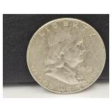 1961 Silver Franklin Half Dollar Coin
