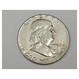 1963 Silver Franklin Half Dollar Coin