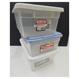 15 Qt Storage Totes Lot of 3