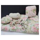 78"x80" Reversible Comforter, Pillows, +