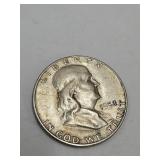 1952 Silver Franklin Half Dollar Coin