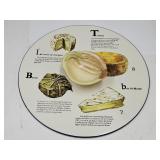 13" Diameter Cheese Plate, & Onion Dish
