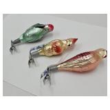 VTG  German  Bird  Christmas Ornaments