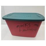 Red 18 Gal Storage Tote