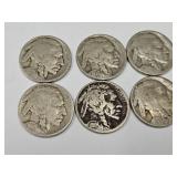 6 Buffalo Nickels SOME DATES SEE PICS