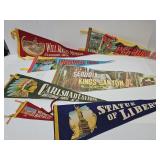 Vintage Lot of Souvenir Pennants