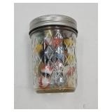 1/2 Pint Jar of Marbles Some Shooters