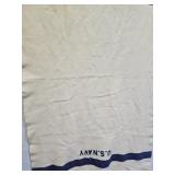 Vintage U.S. NAVY Wool Blanket  44 x 78"