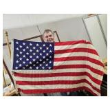 U.S Flag Outfit w Box  3 X 5
