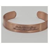 Harley Davidson Owners Copper Cuff Bracelet