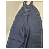 NEW Key Blue Jean Bibs Waist 42 Inseam 28