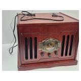 Classic AM FM Radio Cassette CD & Turntble 16 X12x