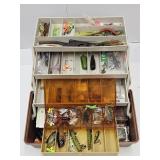 Tackle Box, Contents, & Plano  w Fishing Lures