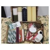 Candles, Candle Warmer,& Throw