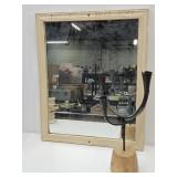 Wall Mirror DELCO REMY on Top18"w & Candle Holder