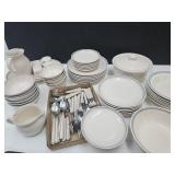 Pfaltzgraf Service for 6 DIshes & Flatware AURA