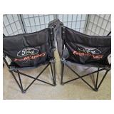 2 FORD Racing Folding Travel Chairs Black