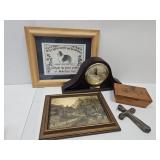 Dresser Box,  Danbury Clock & Wall Decor +