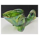 Green Glass Fish Dish