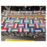 LIVE LOVE LAUGH Sign & Quilt  65"x55"