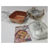 New Copper Chef Deep Skillet w Basket